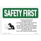 Signmission OSHA Sign, Wear Eye Protection And Rubber, 10in X 7in Rigid Plastic, 10" W, 7" H, Landscape OS-SF-P-710-L-11002 - alternate 1